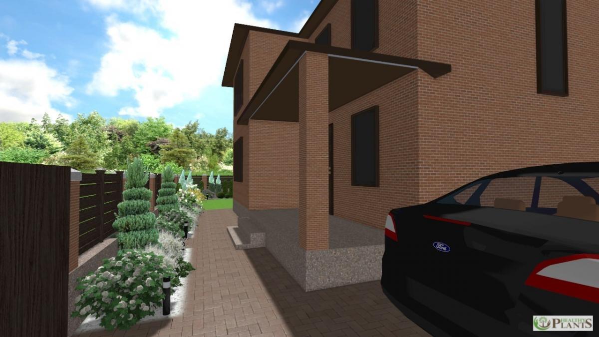 Створення ландшафтного дизайну території приватного будинку місто Ірпінь