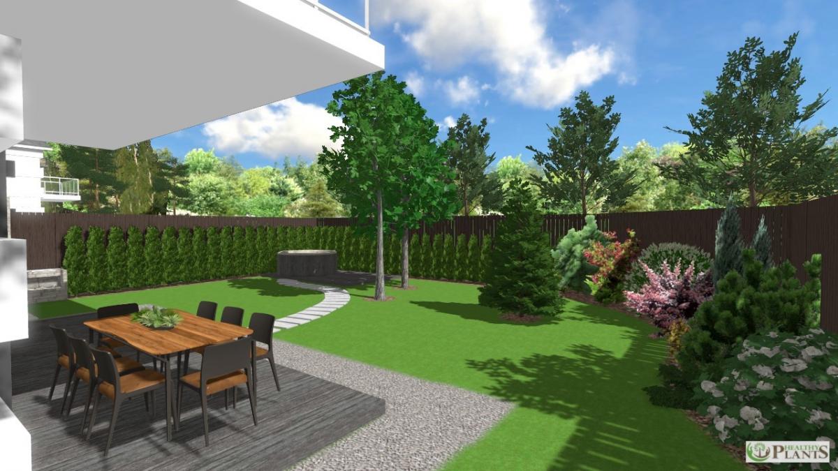 Створення ландшафтного дизайну території приватного будинку с. Сквира