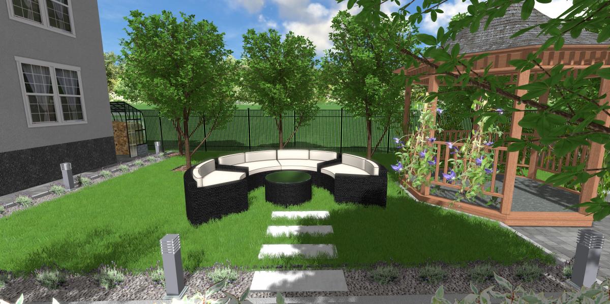 Створення ландшафтного дизайну території приватного будинку с. Жашків