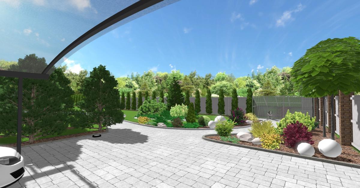 Створення ландшафтного дизайну території приватного будинку с. Софіївська Борщагівка