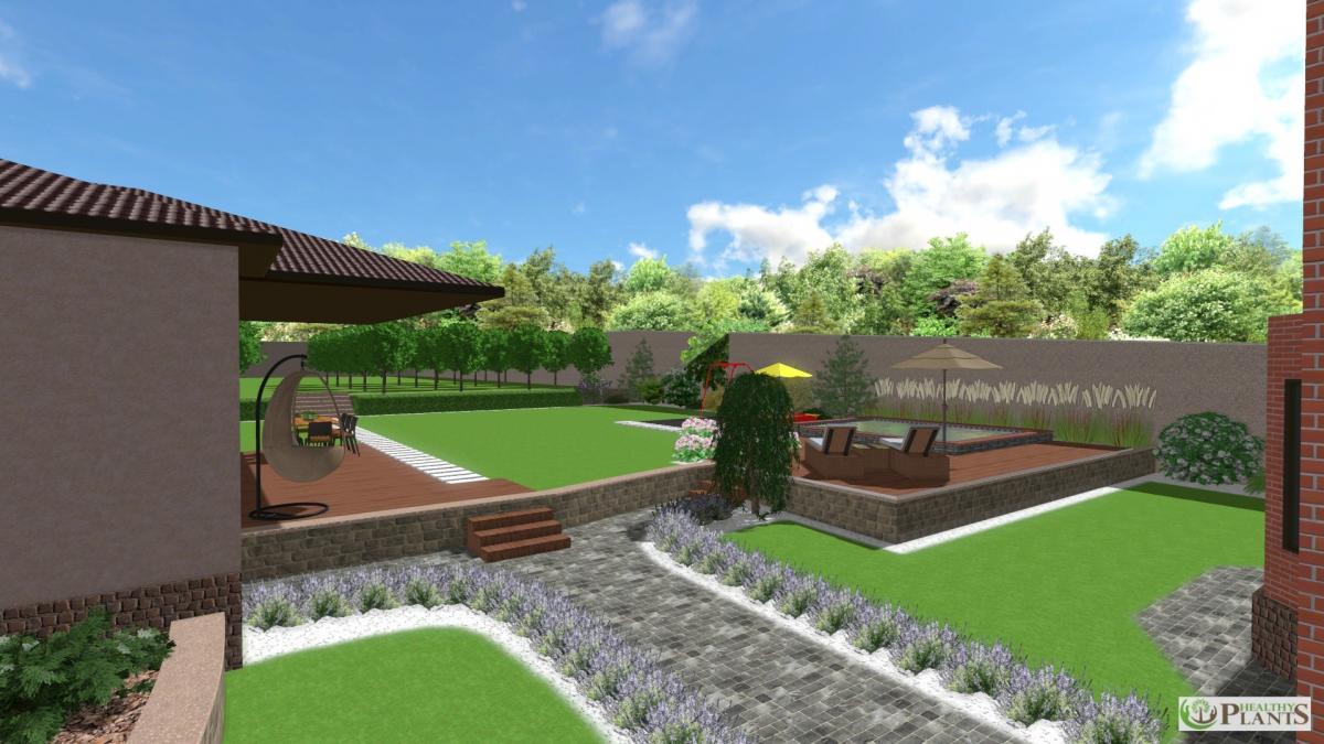 Створення ландшафтного дизайну території приватного будинку с. Безугляки