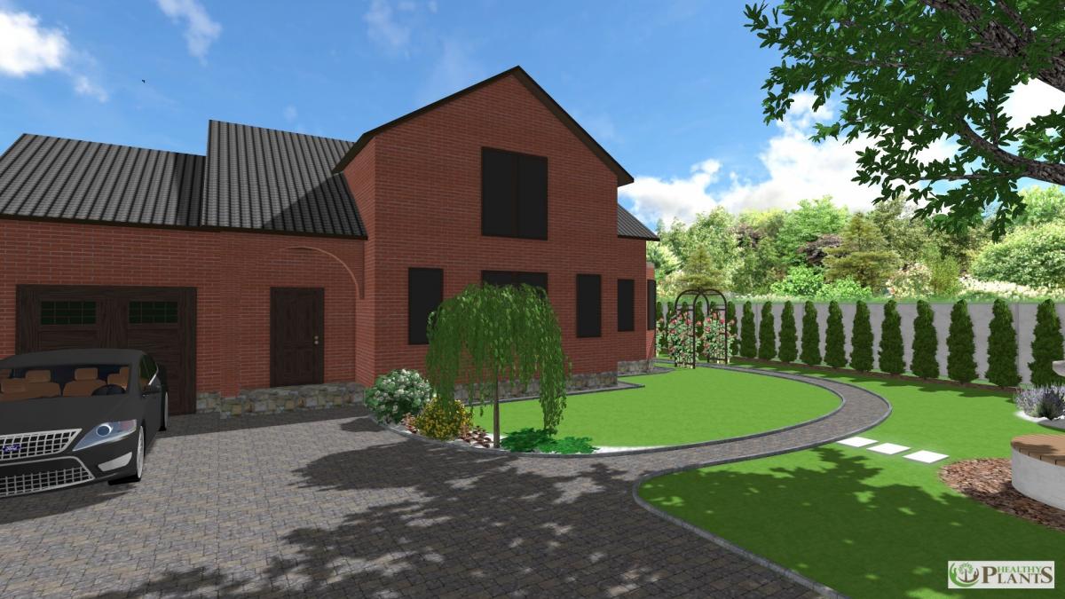 Створення ландшафтного дизайну території приватного будинку в м. Буча