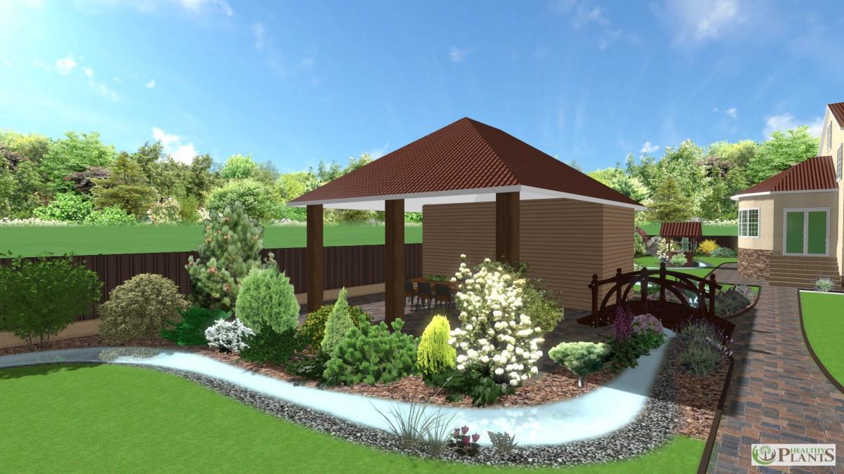 Створення ландшафтного дизайну території приватного будинку с. Веприки