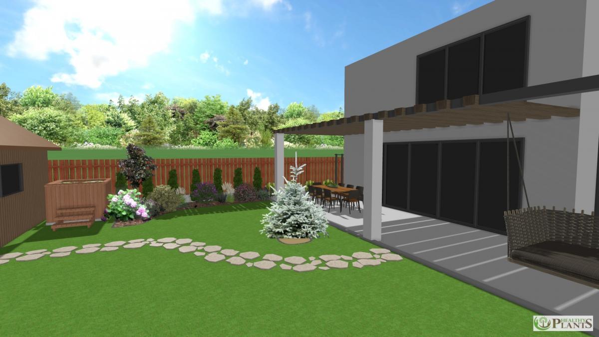 Створення ландшафтного дизайну території приватного будинку с. Крушинка