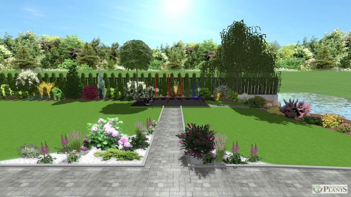 Створення ландшафтного дизайну території приватного будинку с. Нові Безрадичі