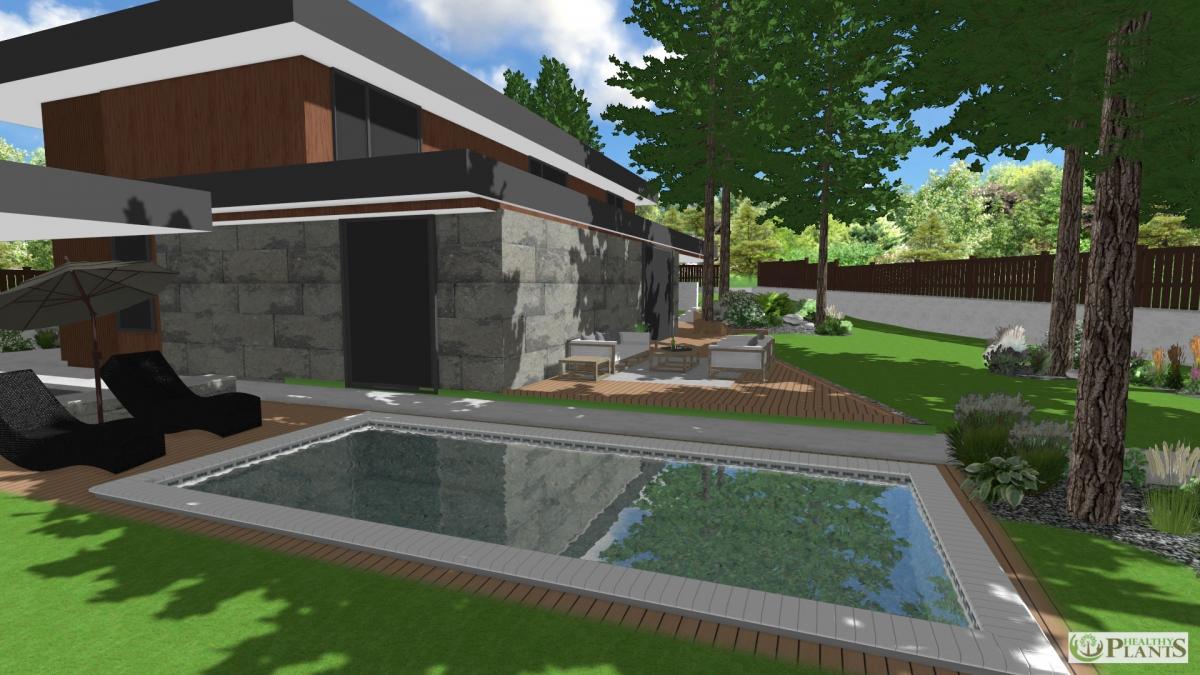 Створення ландшафтного дизайну території приватного будинку с. Ходосівка